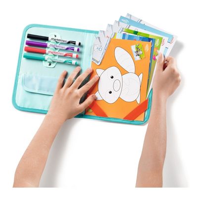 Maped Creativ Travel Board - Kit ardoise voyage animaux - jeux effaçables