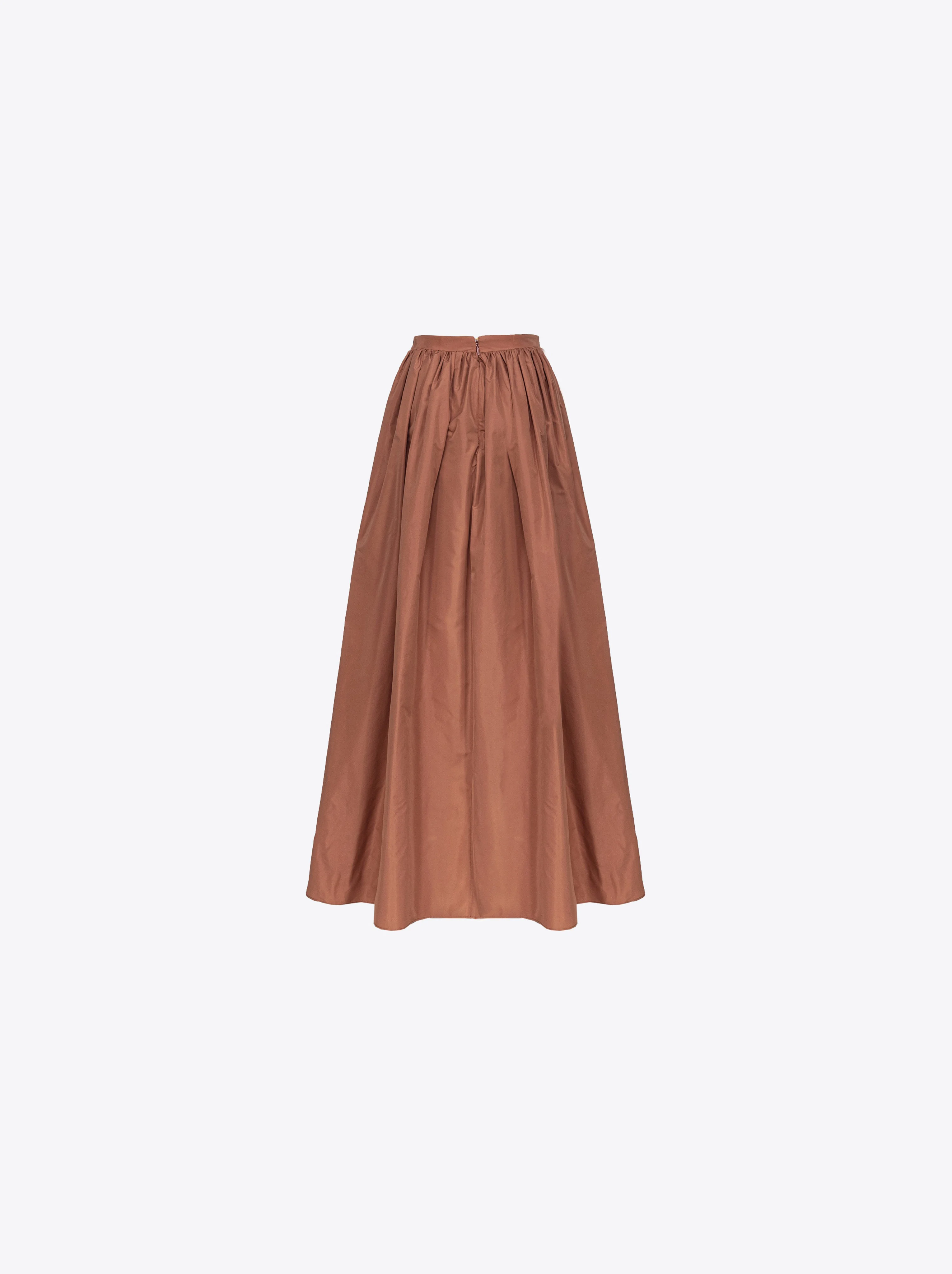 Maxi jupe fendue | Orange