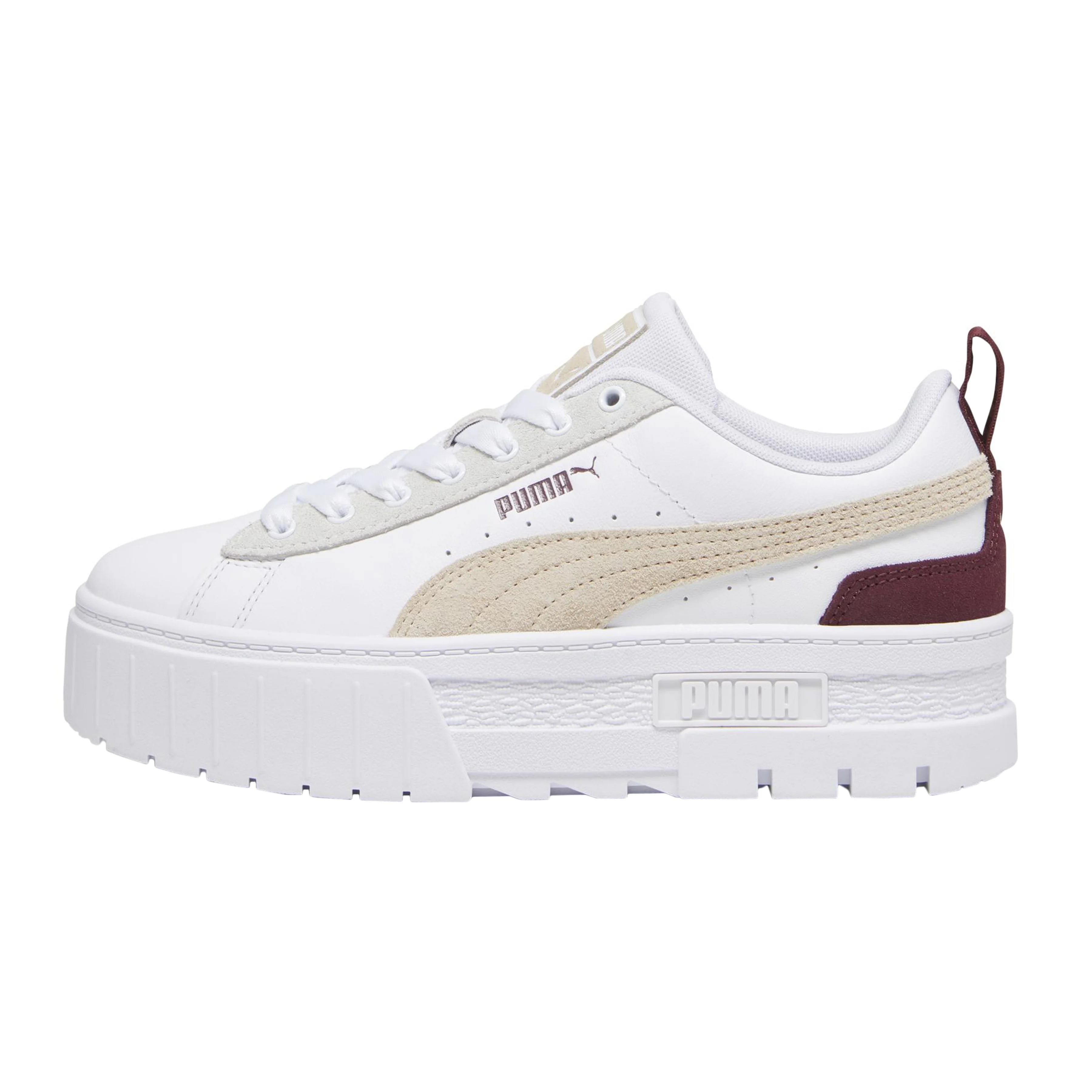 Basket basse cuir mayze mix wns | Blanc
