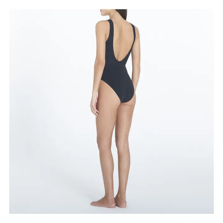 Ganni Maillot 1 Pièce Sporty Matières Recyclées | Noir