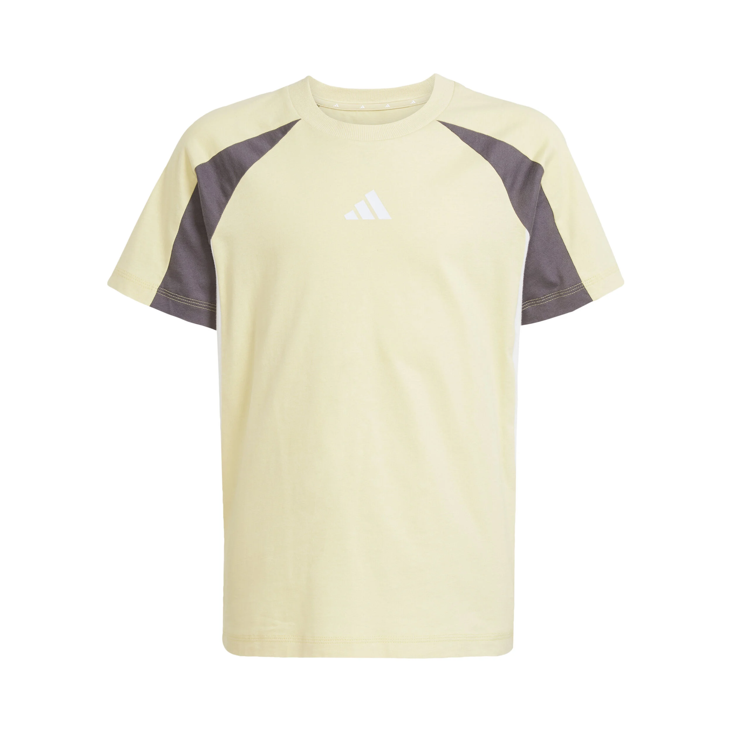 adidas Colorblock T-shirt Enfants - Jaune , Gris Foncé