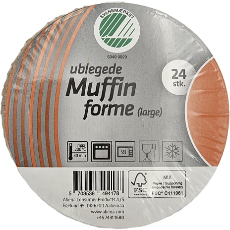 Muffinforme 24-pak - brun