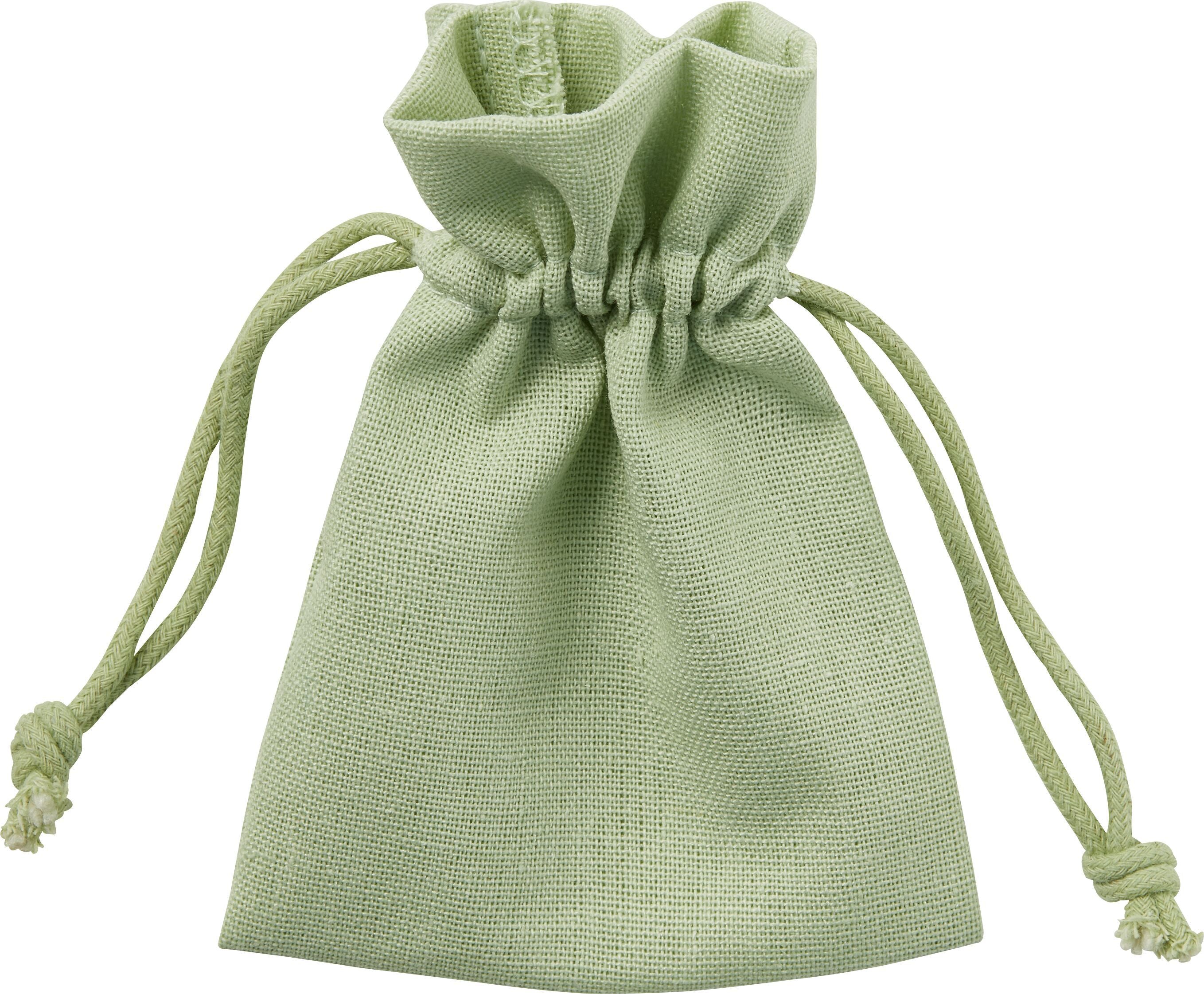 COTTON DELUXE Geschenktasche - Grün / B: 12.0 cm x T: 9.0 cm