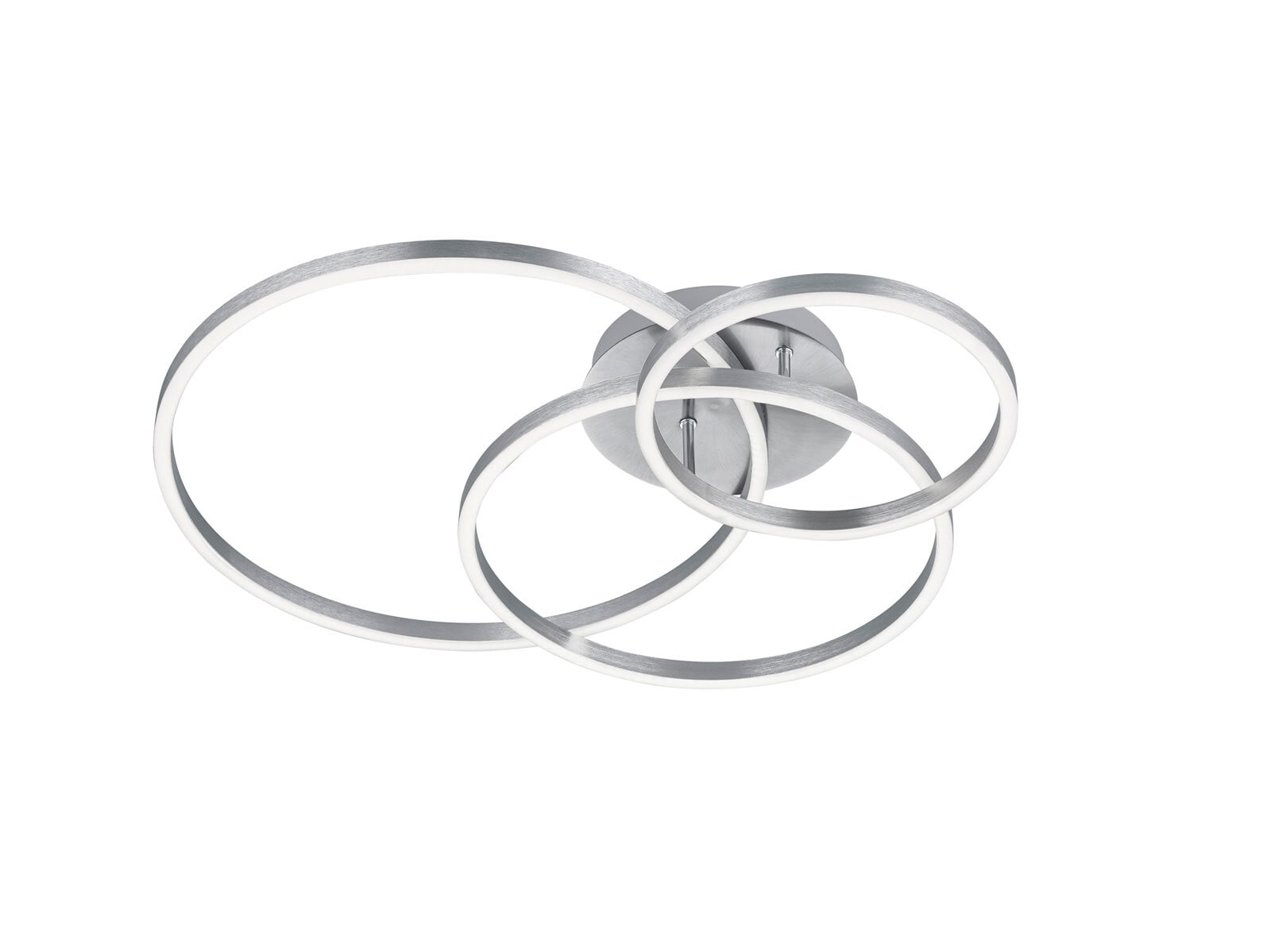 Winona Deckenleuchte grau, silberfarbig, 670810607, B/H/T: 78/11,5/60 cm, Metall