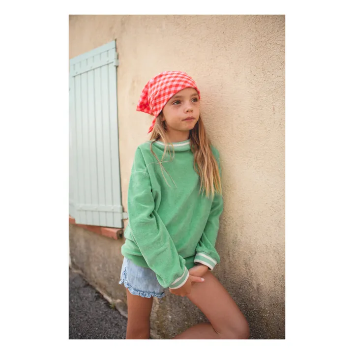 Marlot Paris Sweat Poppy Eponge | Vert d'eau