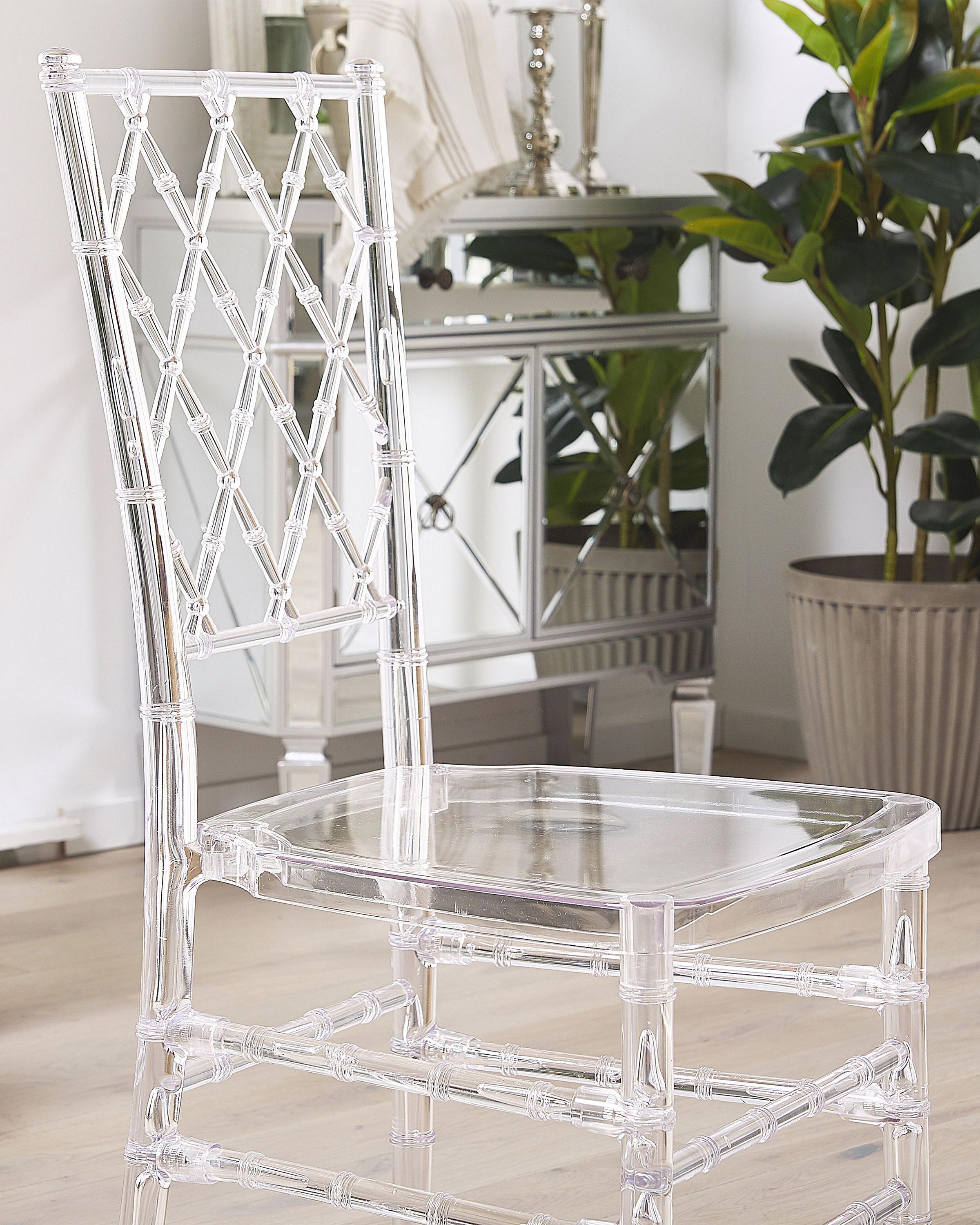 Set van 2 eetkamerstoelen CLARION Transparant