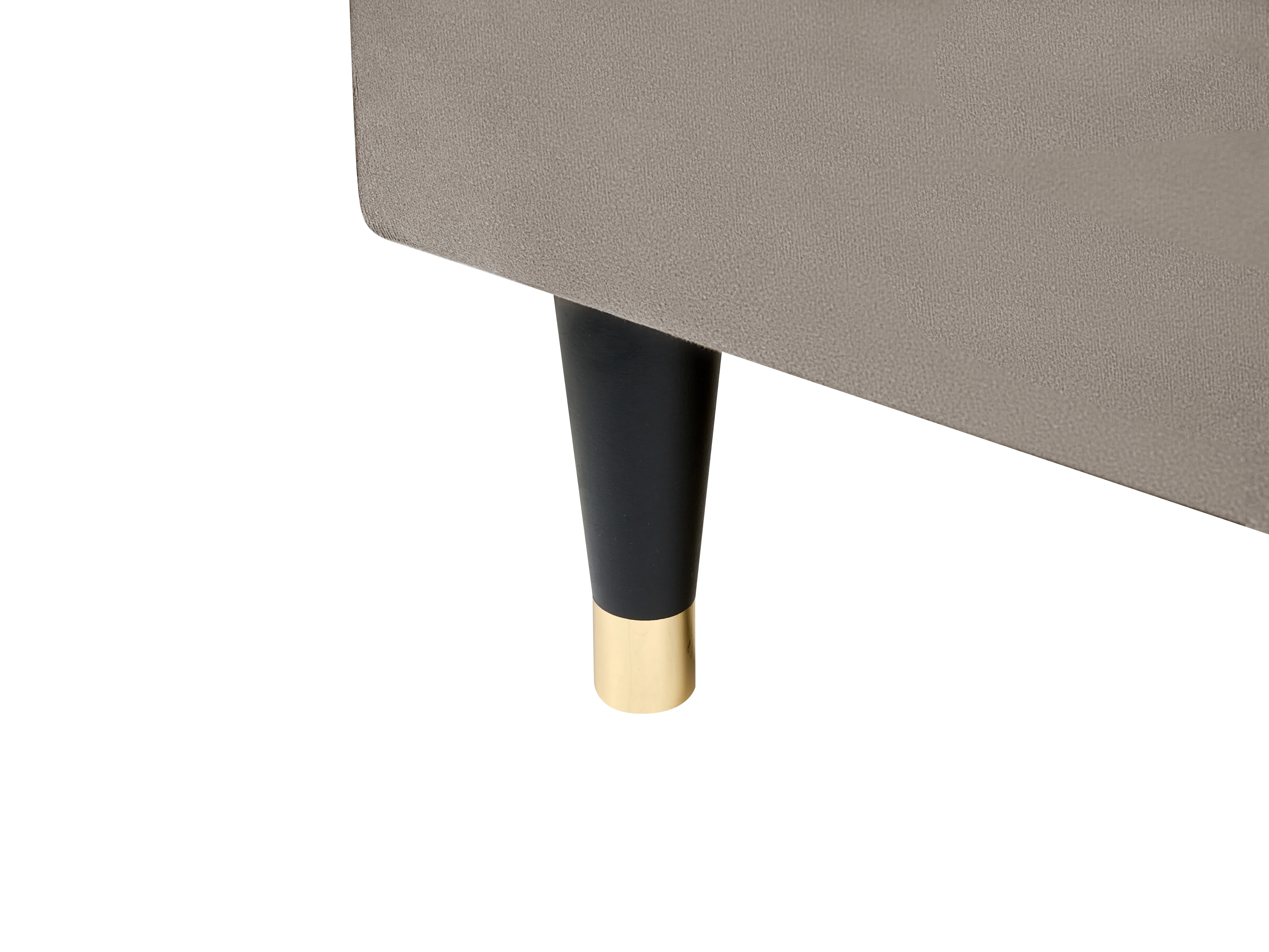 Boxspring met opbergruimte Fluweel DAME 180 x 200 cm Taupe