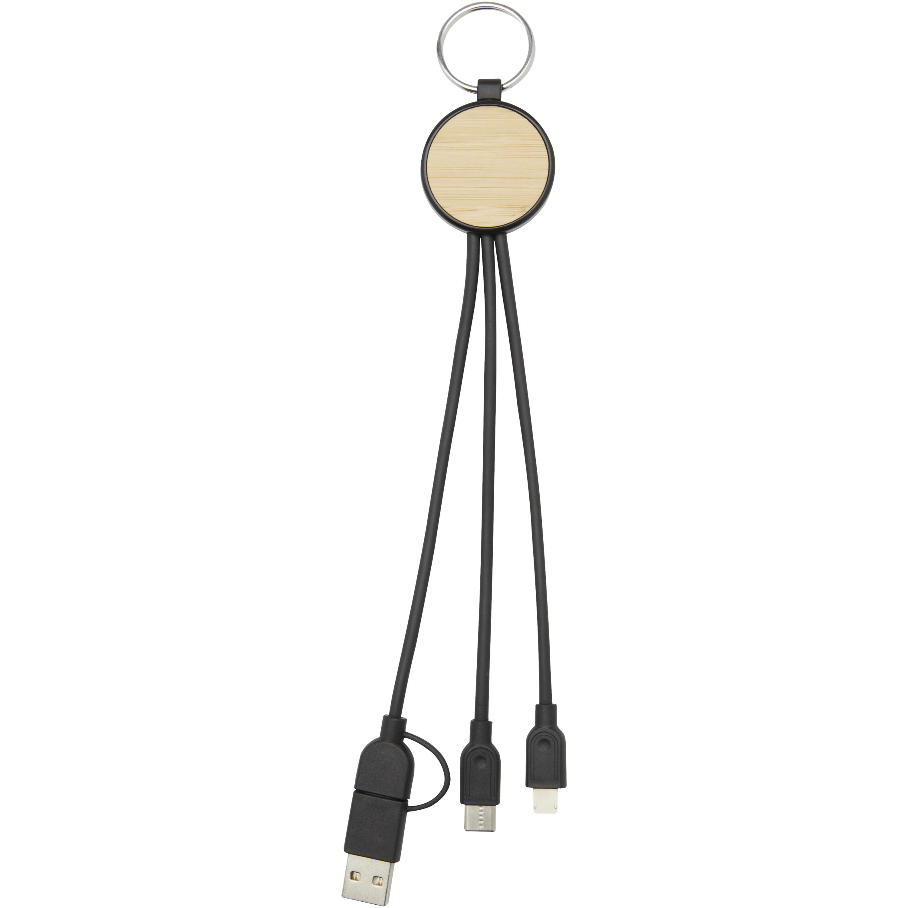 EgotierPro 124325 - Câble de Charge Écologique 6-en-1 avec Porte-clés