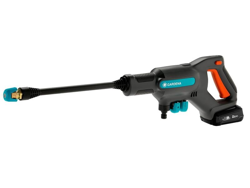 GARDENA Akku-Mitteldruckreiniger AquaClean 24/18 V P4A Prem Akkubetriebener Mitteldruckreiniger