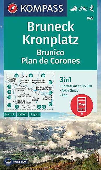 KOMPASS - 045 BRUNECK KRONPLATZ