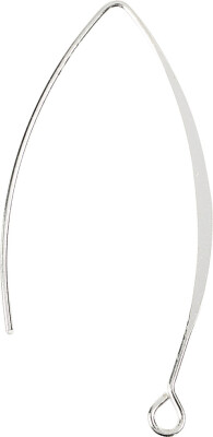 Ørebøjle - H 42 MM - Hulstr. 2 MM - Forsølvet - 4 Stk