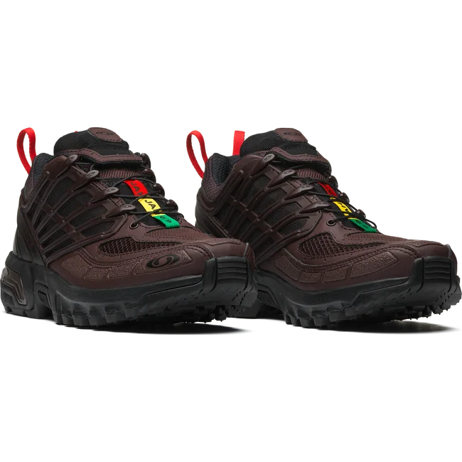 ACS PRO JAH JAH  Chaussures unisexes Black/ChocolatePlum/HighRiskRed