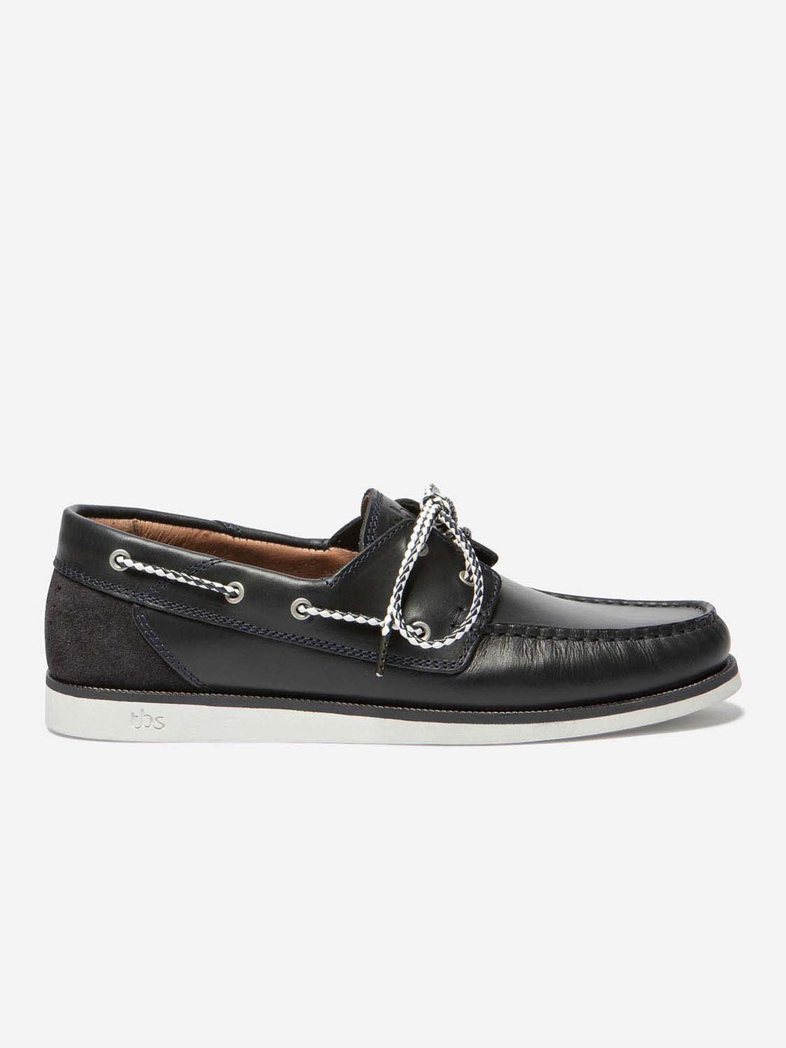 Chaussures Bateau Homme Cuir Marine