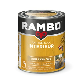 Rambo pantserlak interieur transparant zijdeglans puur eiken 750 ml