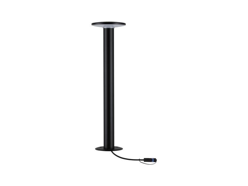 Paulmann Sockelleuchte Plug & Shine Plate, 3000 K, Schwarz Pollerleuchte