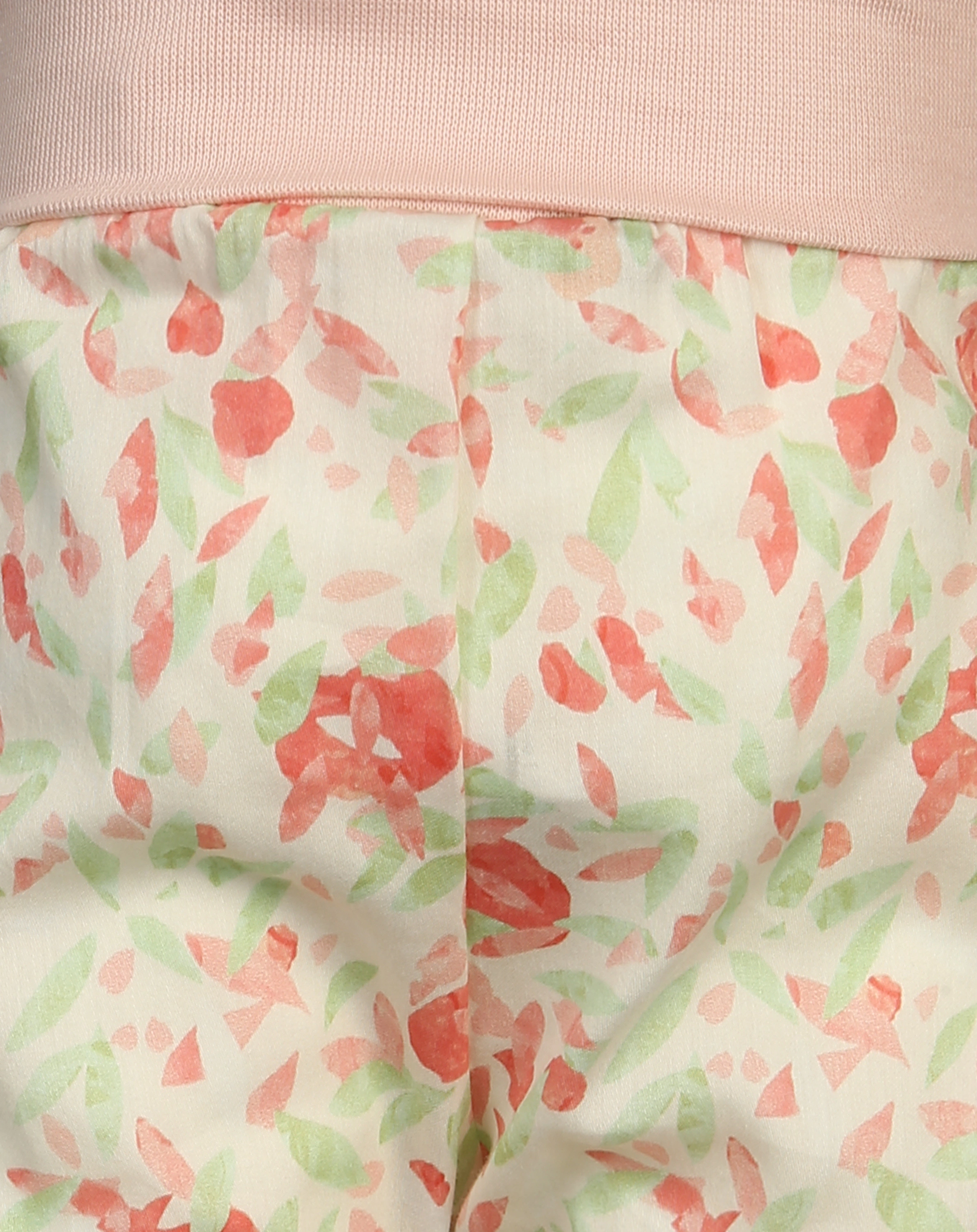 Popeline-Shorts FRESH FRUITS in white whisper