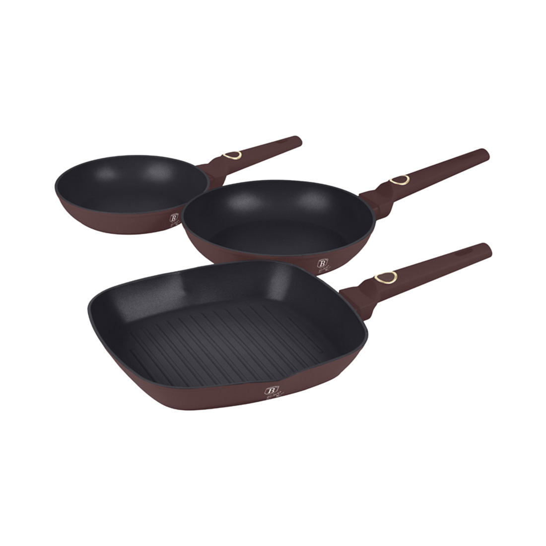 Berlinger Haus 3-teiliges Bratpfannen-Set Leonardo Collection