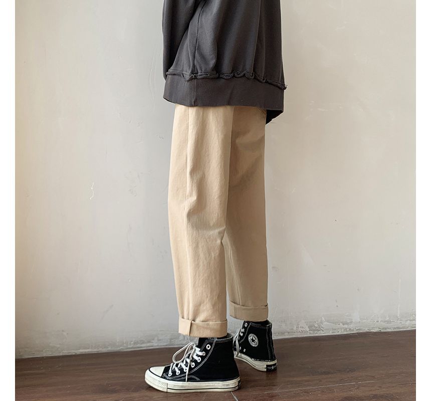 GRAYCIOUS - Cropped rechte broek met middelhoge taille