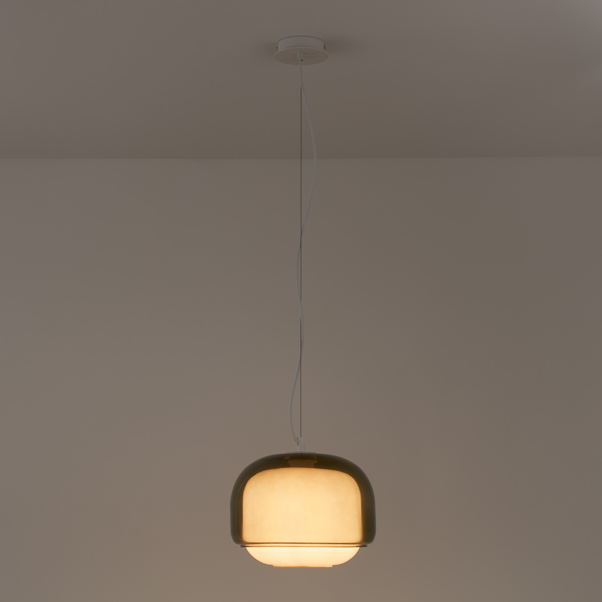 LA REDOUTE INTERIEURS<br>Luminária pendente de vidro colorido Ø30,5 cm, Kinoko