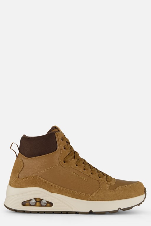 Skechers Uno Mid Veterschoenen cognac Suede