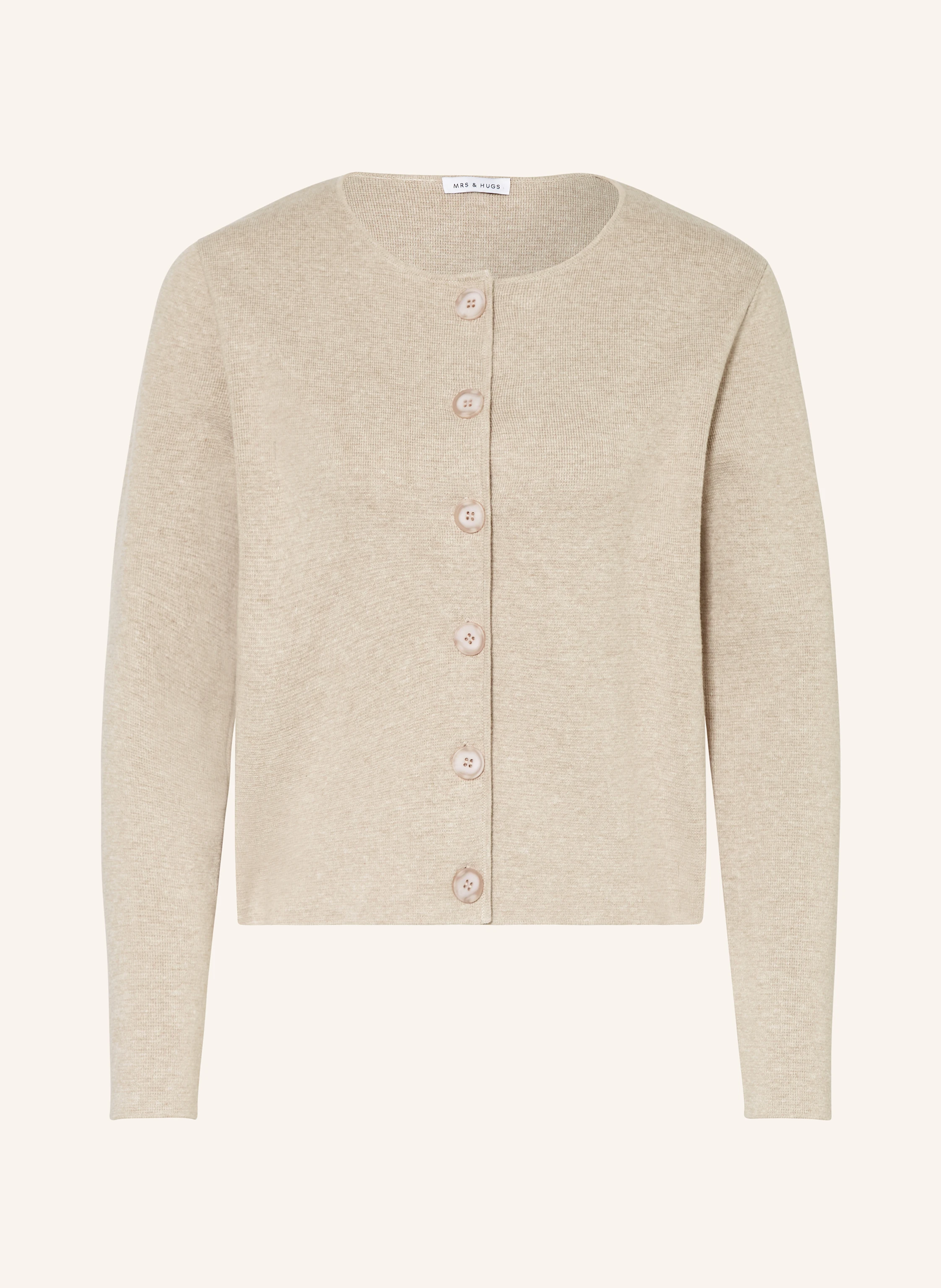 MRS & HUGS Strickjacke mit Leinen