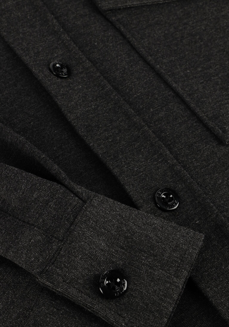 donkergrijze genti overshirt midtown relaxed fit