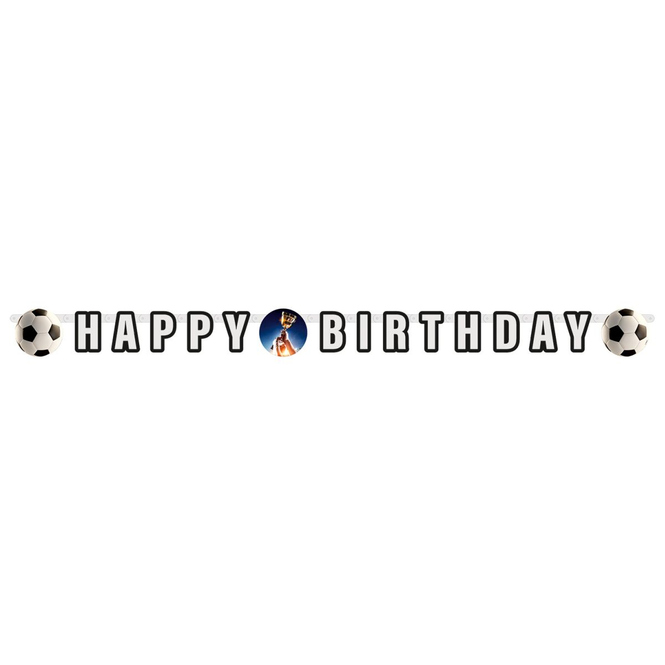 Partygirlande - Happy Birthday - Kick It - ca. 180 x 15 cm