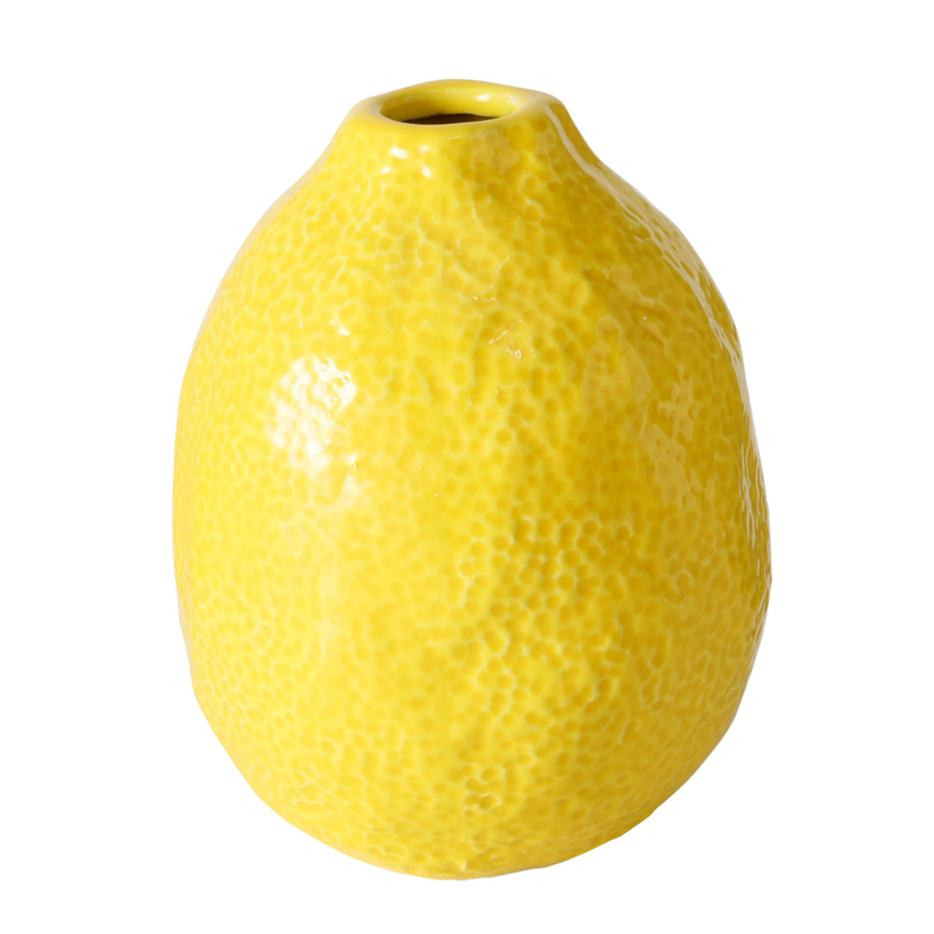 Vase - gelb - Zitrone - 12 cm hoch