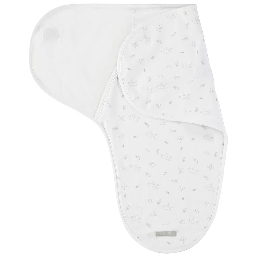 Couverture à emmailloter en jersey - Blanc