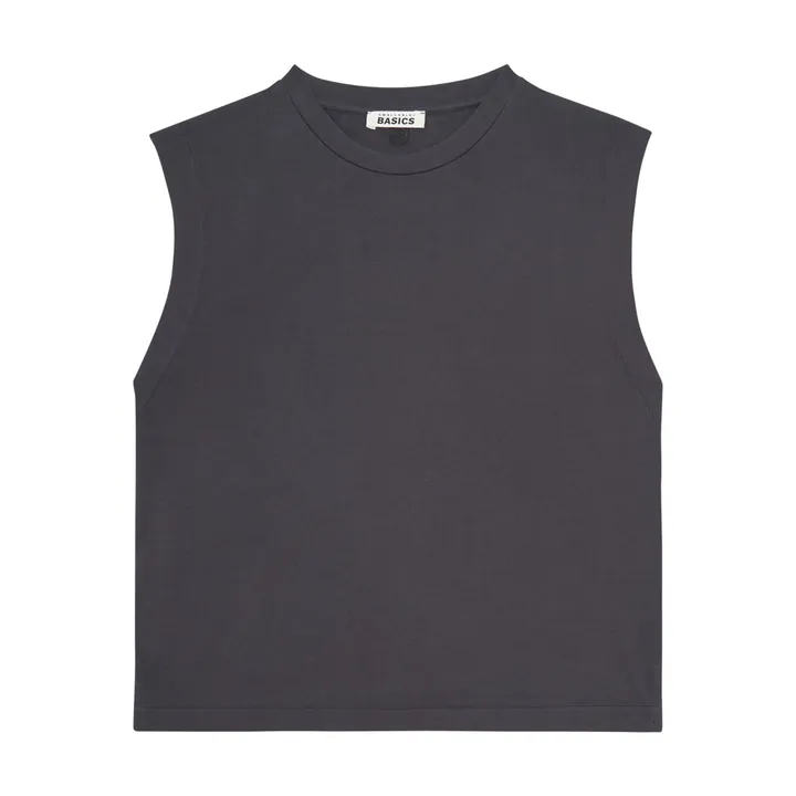 SMALLABLE BASICS T-shirts Femme Sans manches Coton Bio | Noir