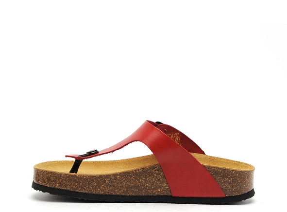 Plakton mules et sabots plats femme cp bolero rouge