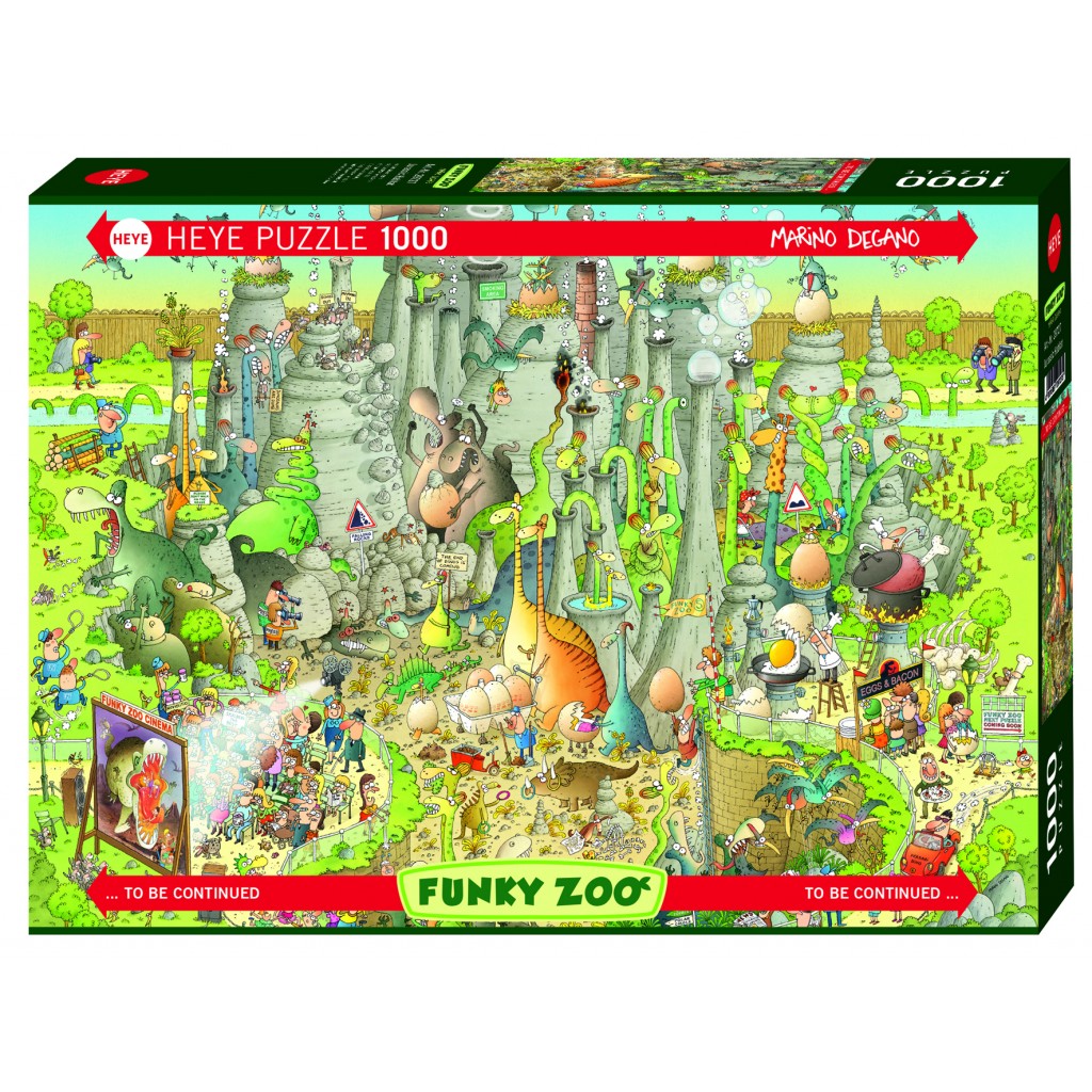 Puzzle - Funky Zoo -Jurassic Habitat de Marino Degano - 1000 Pièces