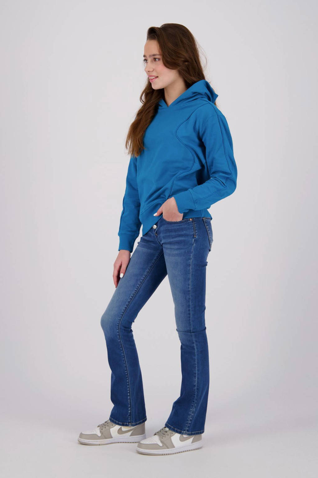 Raizzed hoodie Nasra helderblauw