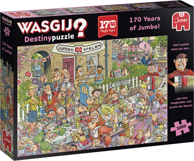 Jan Van Haasteren puslespil 170 years Jumbo 1000 pcs