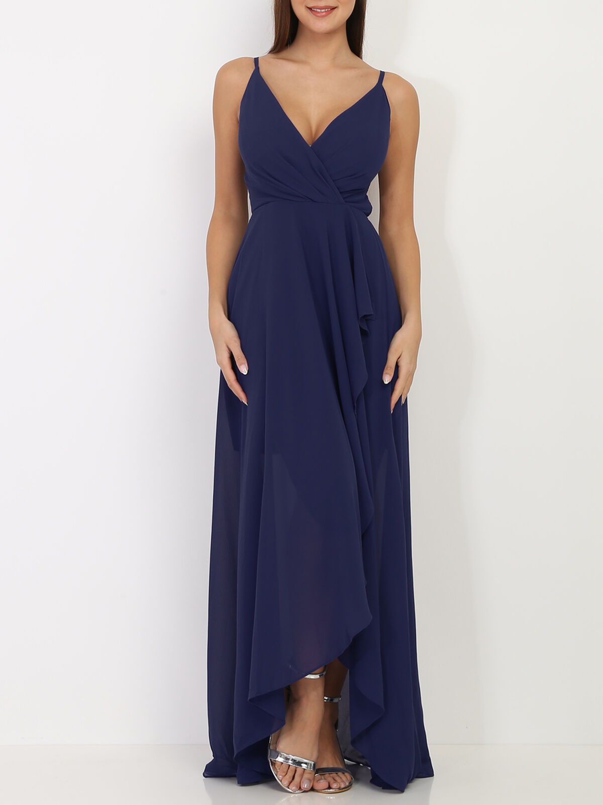 Robe de soirée longue- Bleu marine