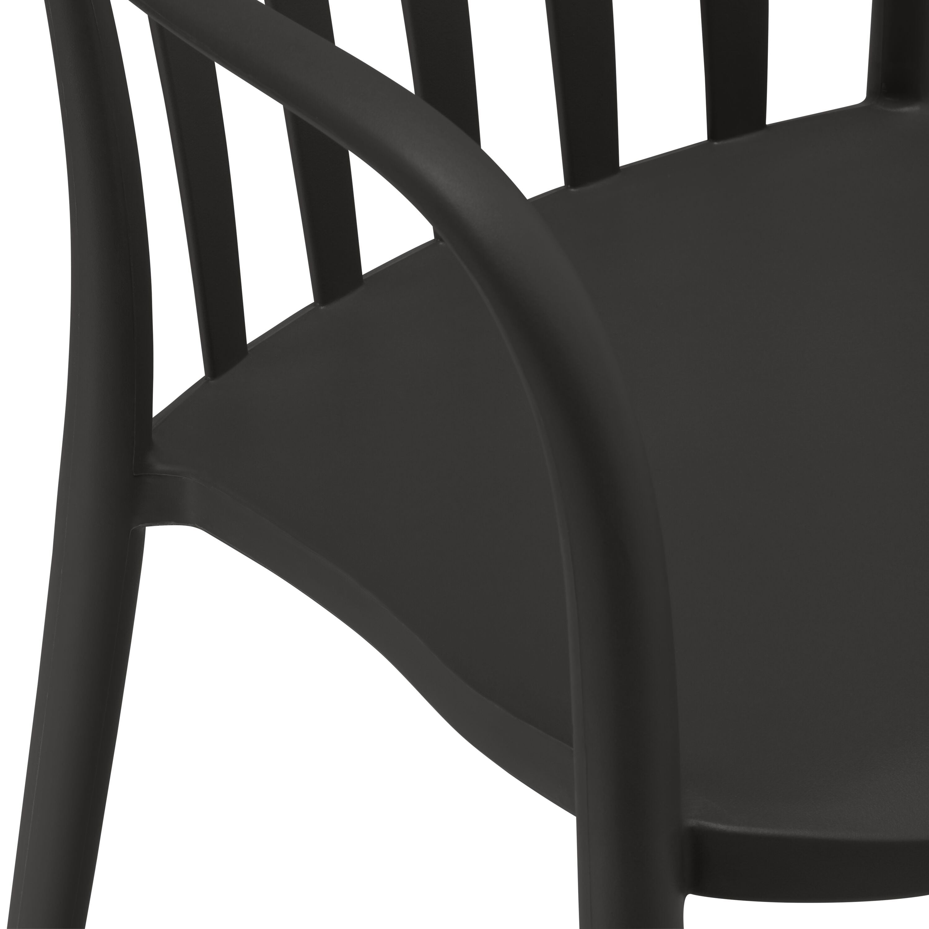 NAPARI Stuhl - Schwarz / B: 52.5 cm x T: 53.0 cm x H: 78.0 cm