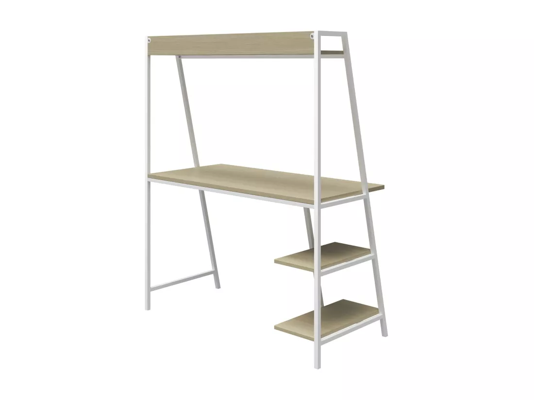 Bushwick | Bureau avec échelles en effet chêne clair et structure