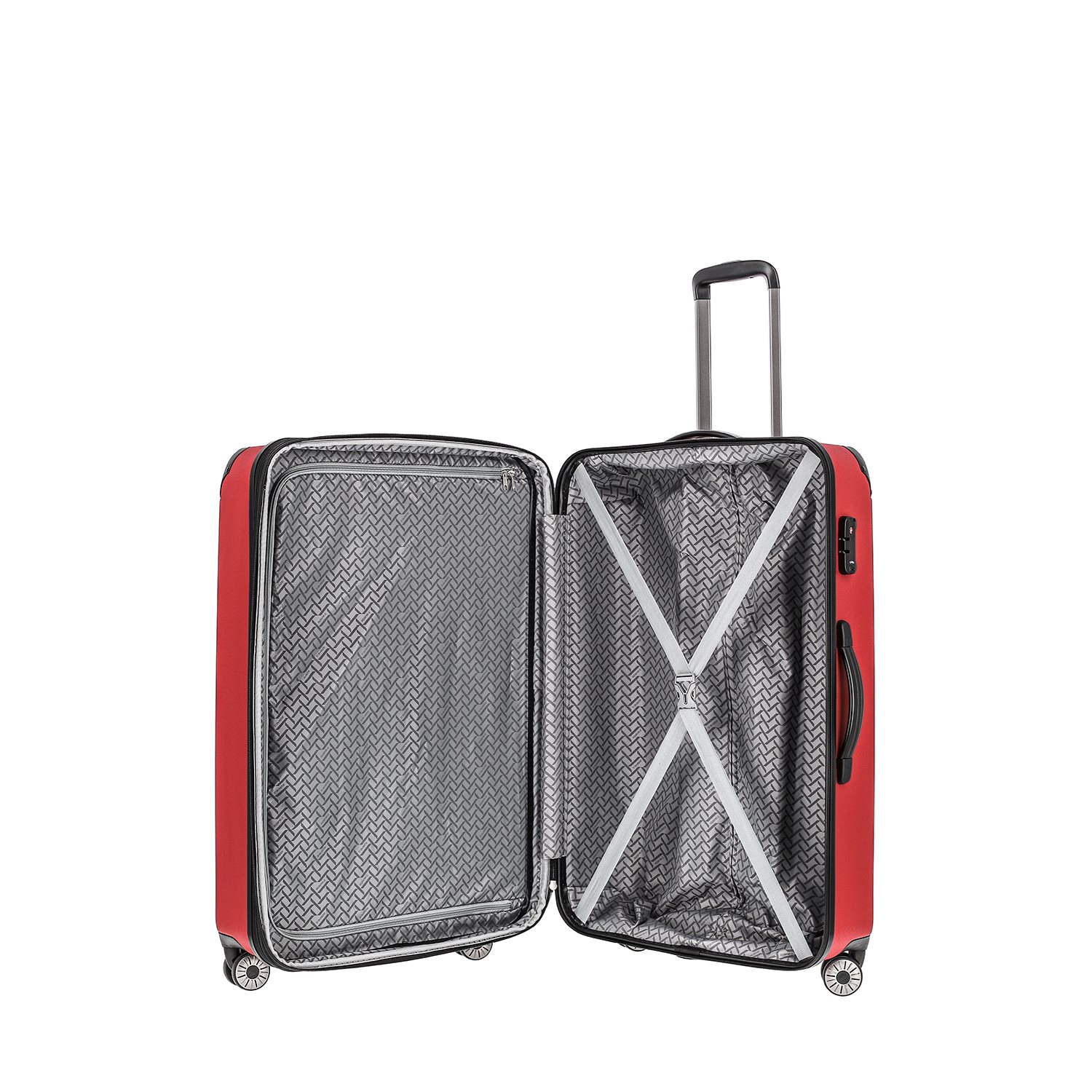 Travelite City 4 Wiel Trolley L Expandable red