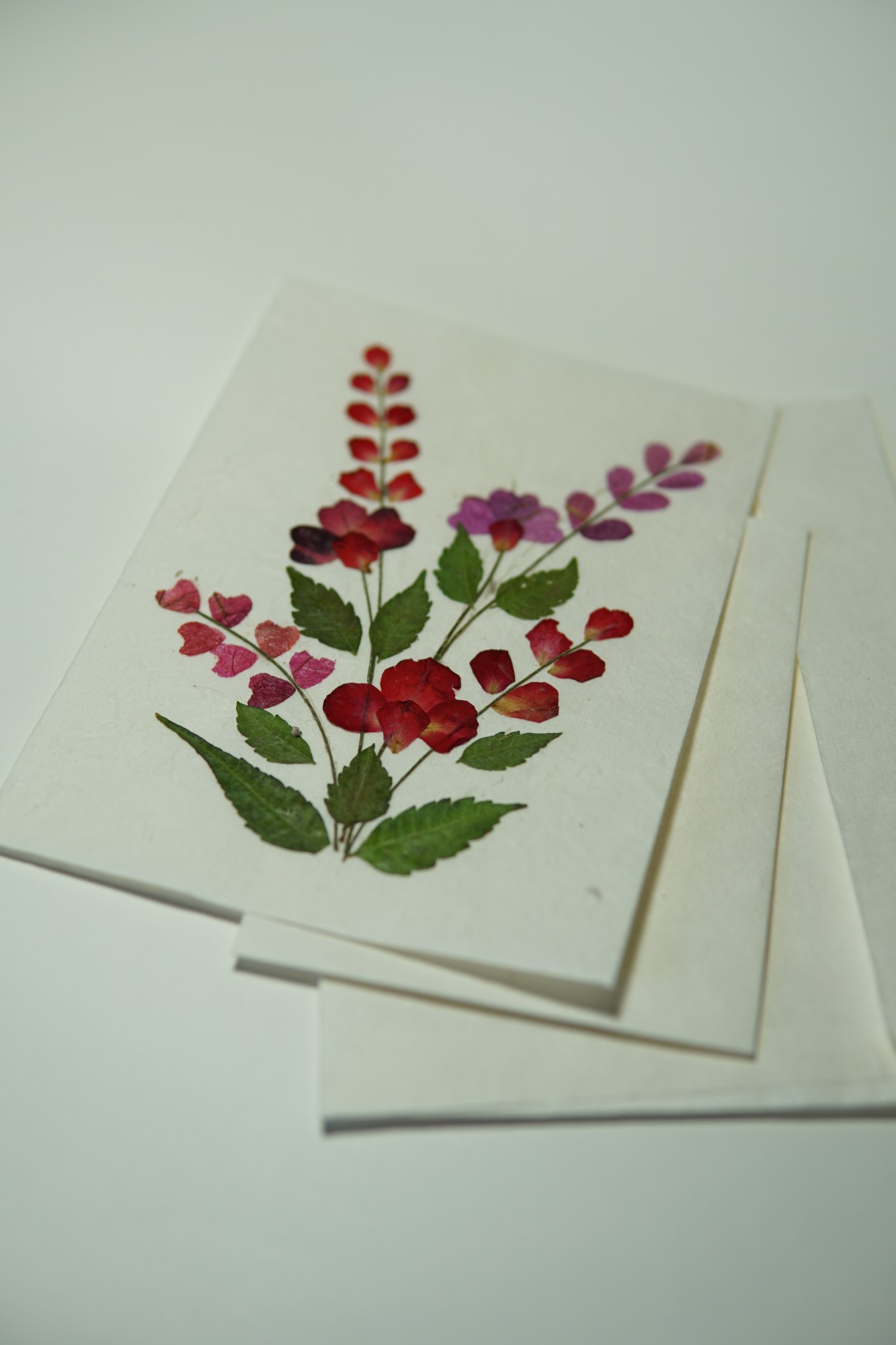 Grußkarte 'Blume', weiß, H 17,5 cm, B 12,5 cm günstig bestellen