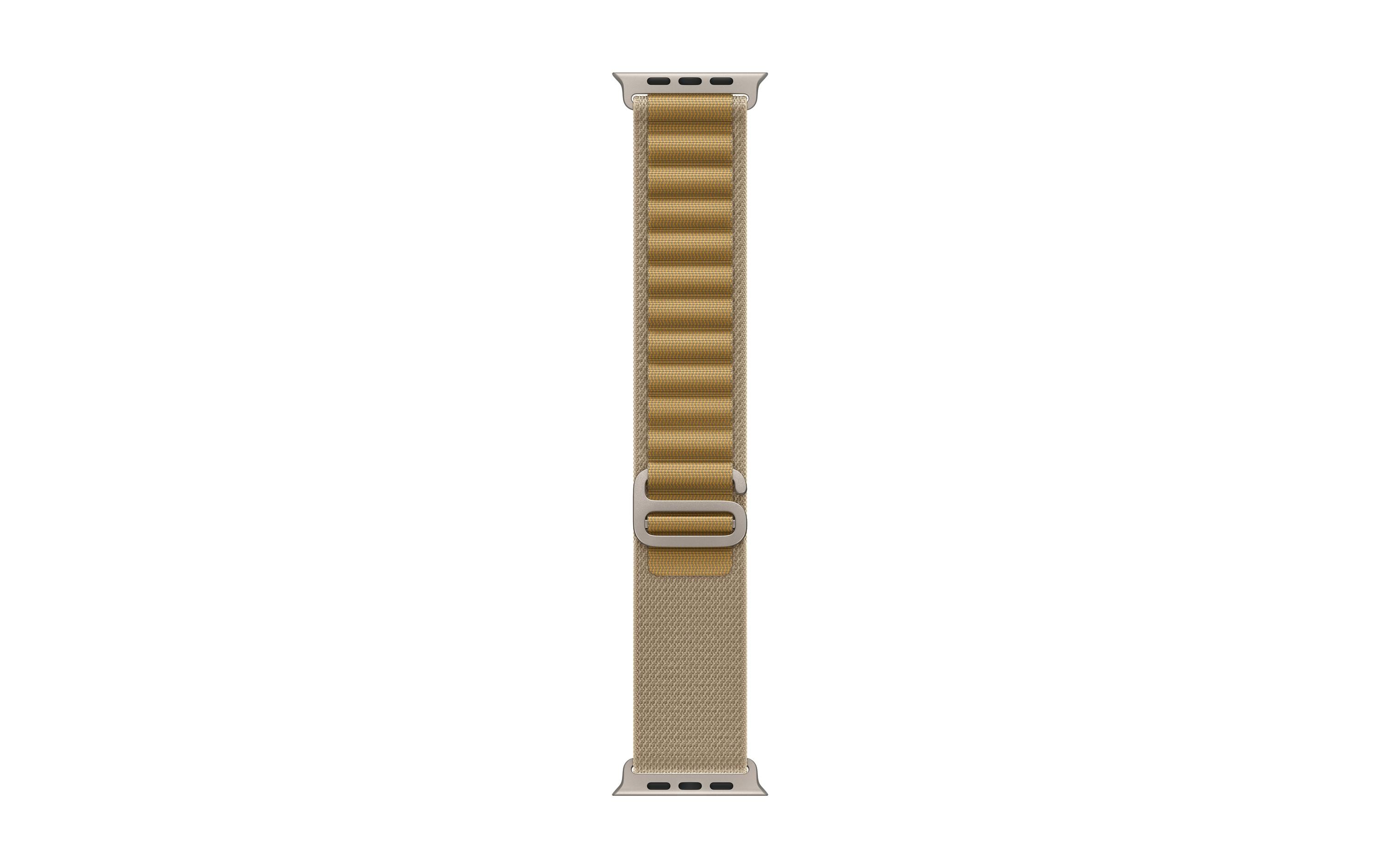 Alpine Loop 49 mm Hellbraun/Grau SRobustes Armband zu Apple Watch Ultra