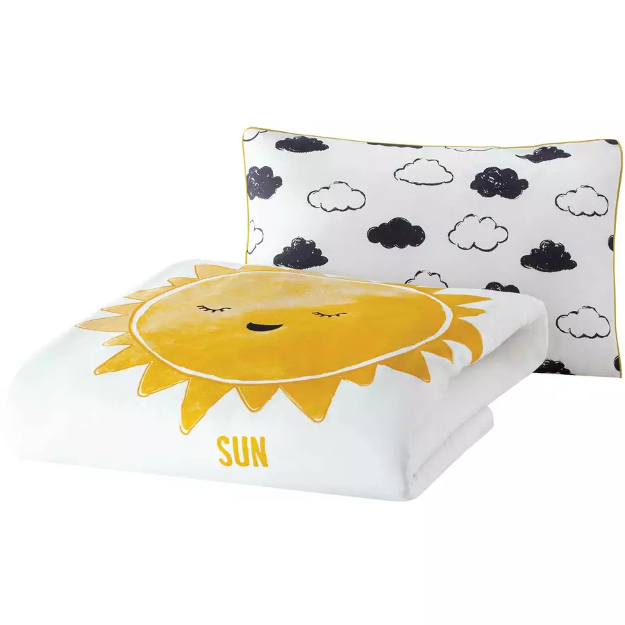hibboux® Bettwäsche-Set Cosmic-Sun Multicolor