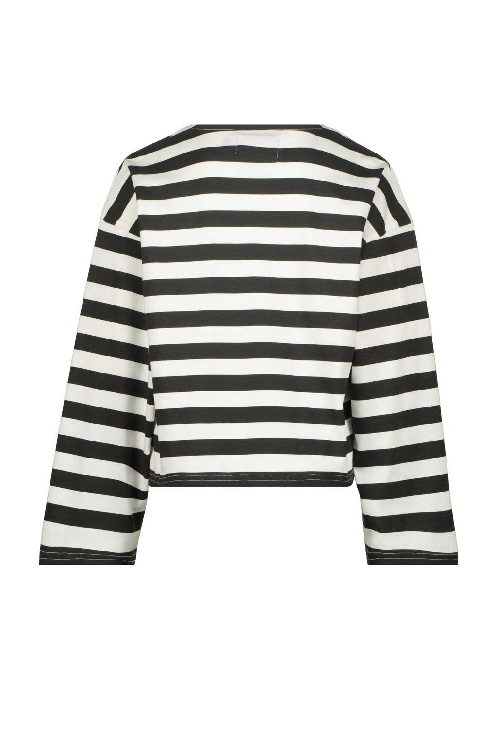 Raizzed gestreepte longsleeve Kiki zwart/wit