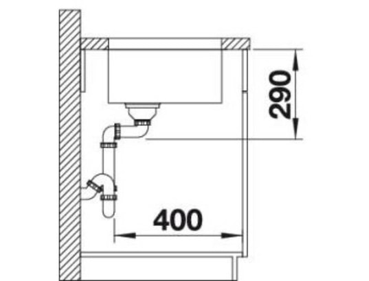 BLANCO - Evier sous plan Andano 400 U - 522959