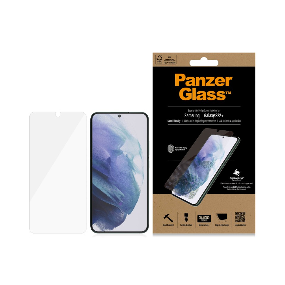 PanzerGlass - UltraForce1 Samsung Galaxy S22+ - Skærmbeskyttelse