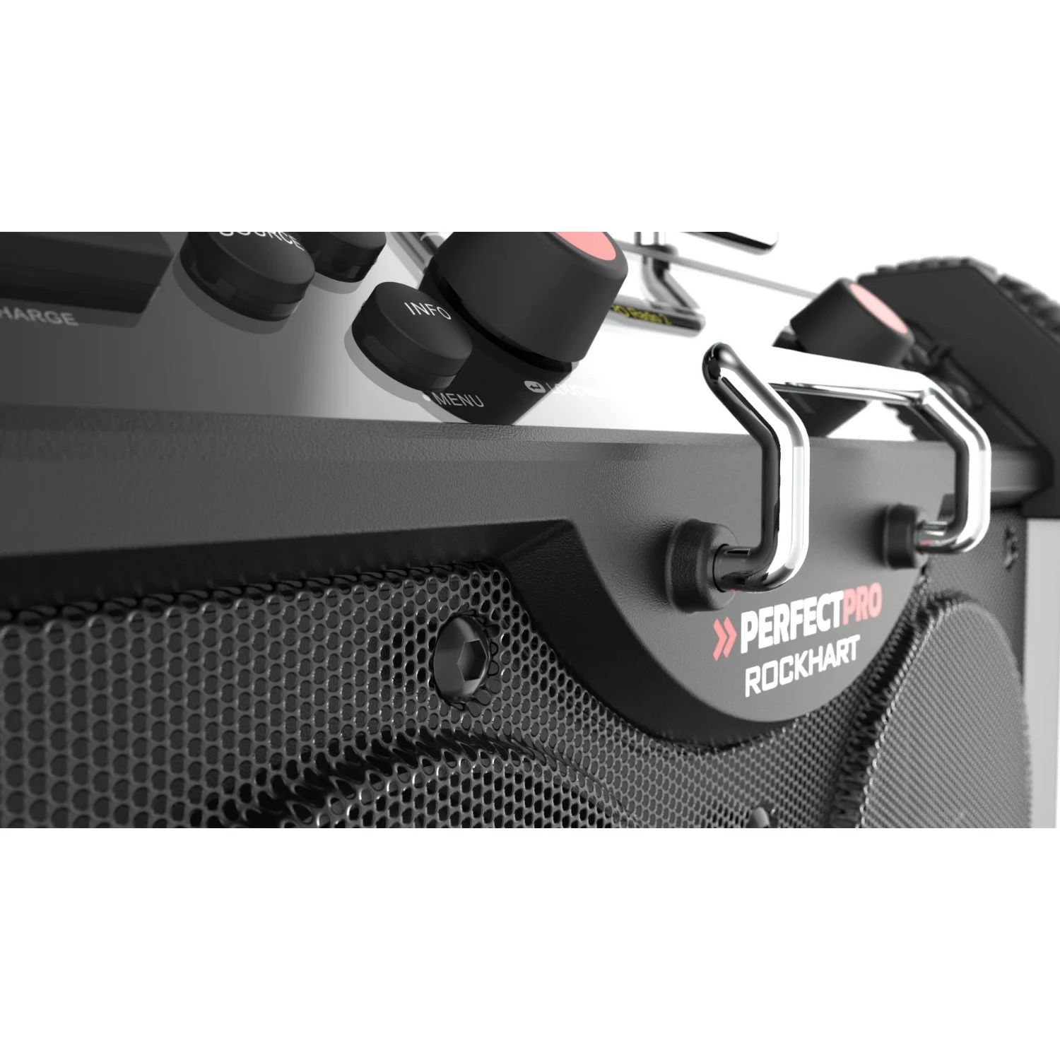 PerfectPro ROCKHART RH4 Bouwradio - FM RDS - DAB  - Bluetooth - AUX In - Oplaadbaar (ingebouwde Lithium accu)