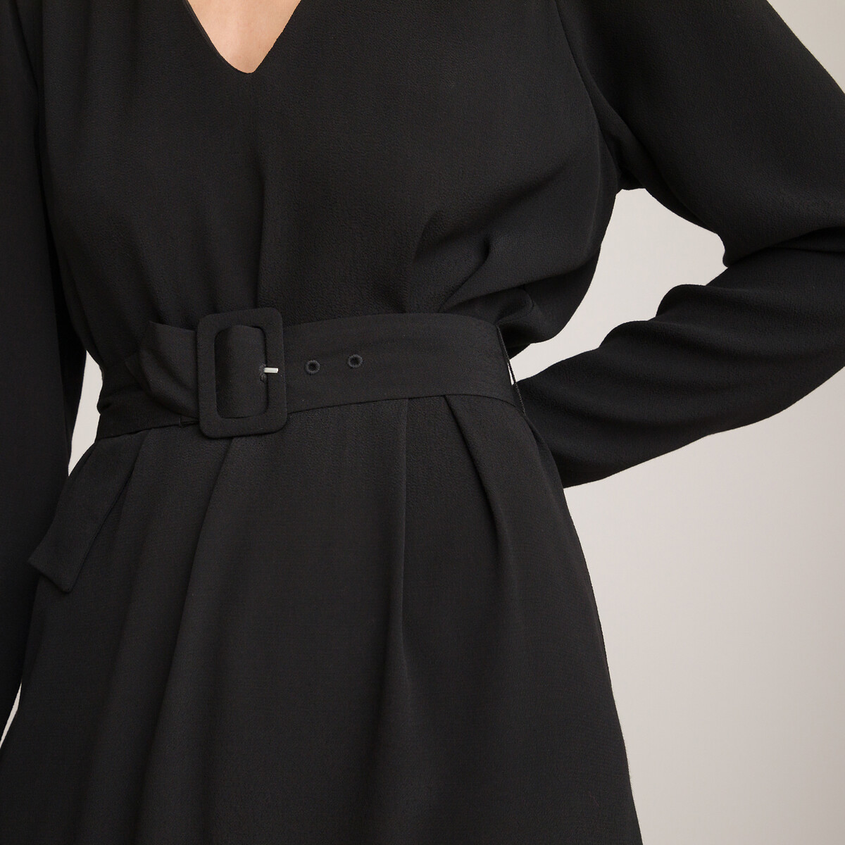 COLEÇÃO LA REDOUTE<br>Vestido curto e amplo com mangas compridas