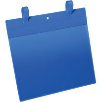 Pochette pour casier en treillis - bleue