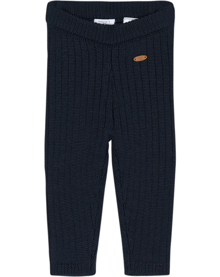 Woll-Strickleggings LUI in blue night