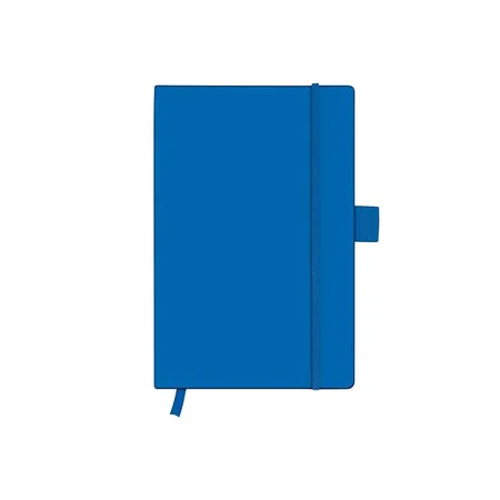 Herlitz Notizbuch mit Kunstlederbezug, DIN A6, liniert, 96 Blatt, blau