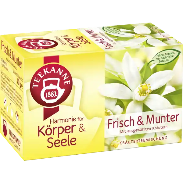 Kräutertee Muntermacher